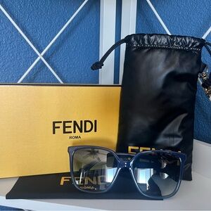 Fendi Stylish Blue Sunglasses